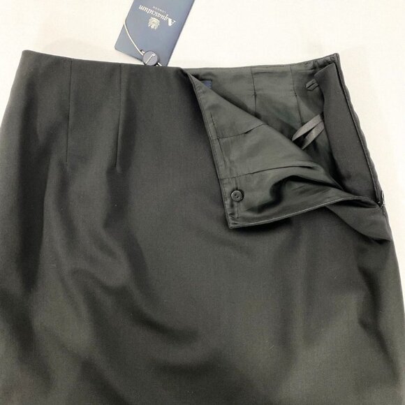 NWT AQUASCUTUM BLACK HIGH RISE PENCIL CLASSIC SKIRT - 8 - Picture 6 of 8